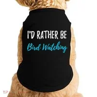 I'd Rather Be Bird Watching Funny Bird Watcher Gift Doggie Tank thumb 0