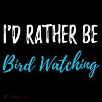 I'd Rather Be Bird Watching Funny Bird Watcher Gift Hooded Wearable Blanket thumb 2