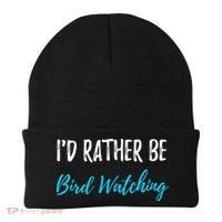 I'd Rather Be Bird Watching Funny Bird Watcher Gift Beanie thumb 0