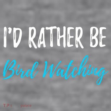 I'd Rather Be Bird Watching Funny Bird Watcher Gift Women's Racerback Cropped Tank