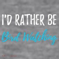 I'd Rather Be Bird Watching Funny Bird Watcher Gift Women's Racerback Cropped Tank thumb 2