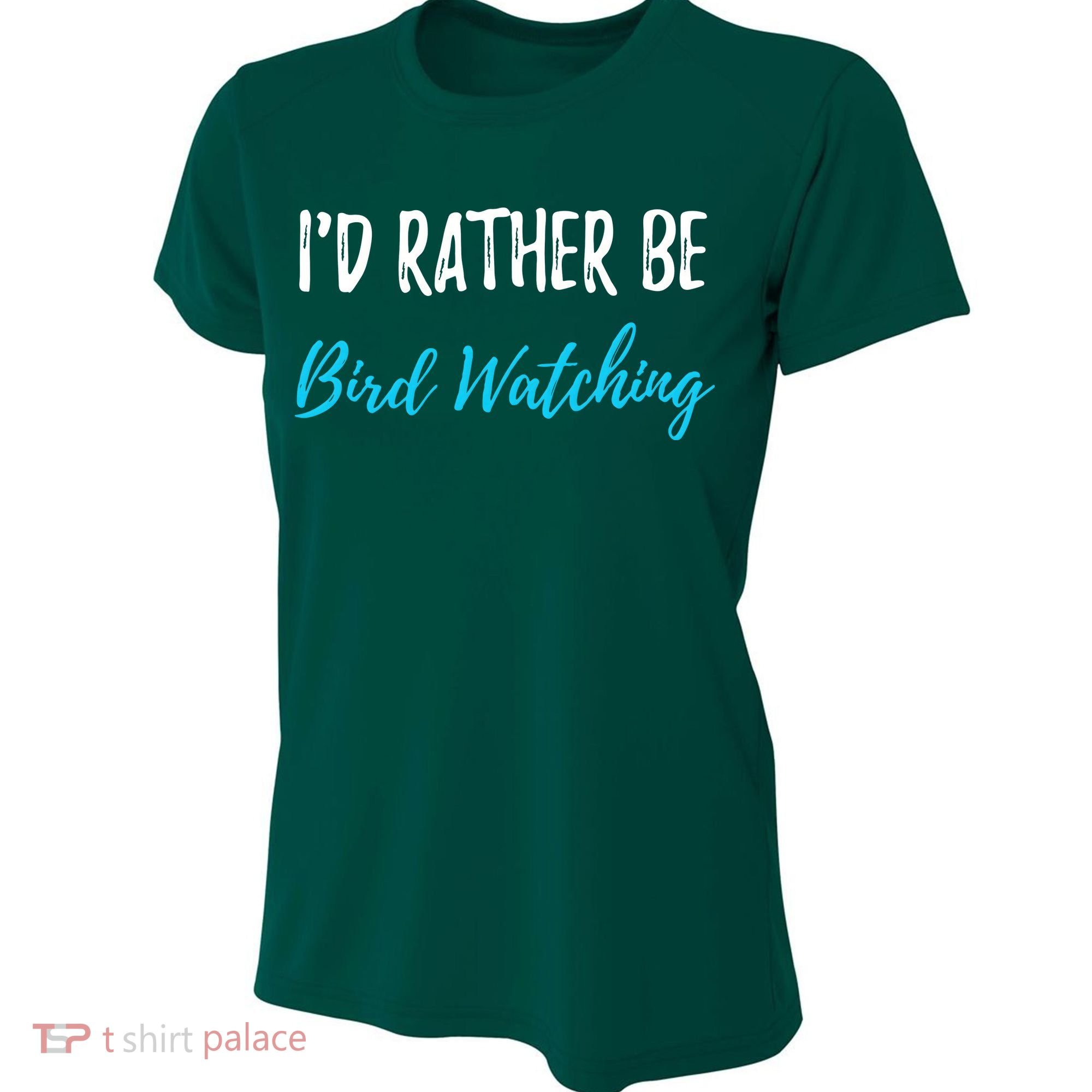 I'd Rather Be Bird Watching Funny Bird Watcher Gift Women's Cooling Performance Crew T-Shirt