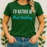 I'd Rather Be Bird Watching Funny Bird Watcher Gift Women's T-Shirt thumb 2