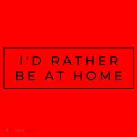 I'd Rather Be At Home Funny Santa Hat thumb 1