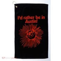 ID Rather Be In Austin Golf Towel thumb 0