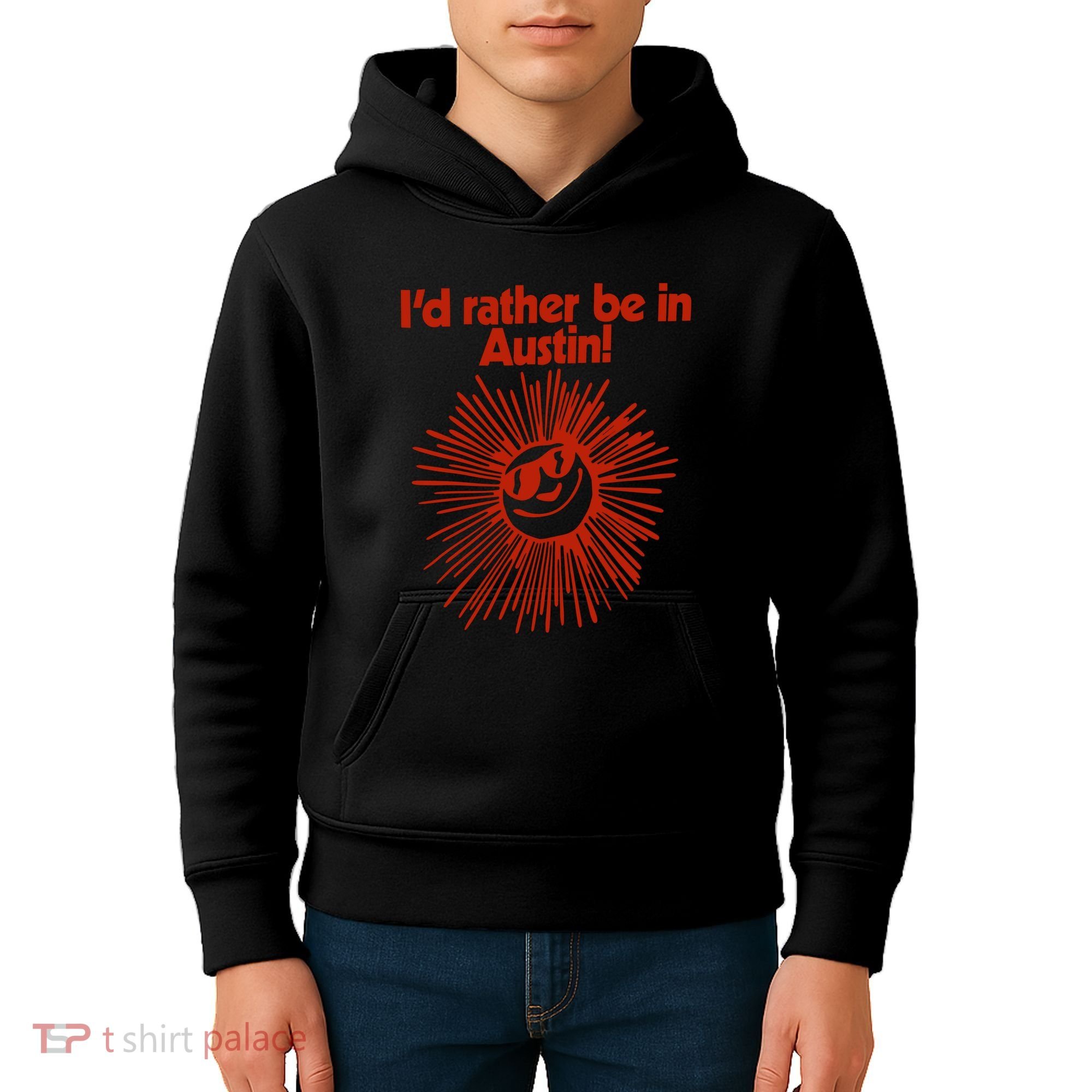ID Rather Be In Austin Kids Hoodie