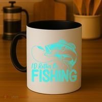 I'd Rather Be Fishing For Fisher Gift Coffee Mug thumb 4