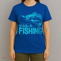I'd Rather Be Fishing For Fisher Gift T-Shirt thumb 4