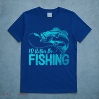 I'd Rather Be Fishing For Fisher Gift T-Shirt thumb 5