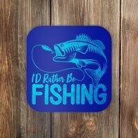 I'd Rather Be Fishing For Fisher Gift Coaster thumb 0