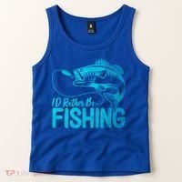 I'd Rather Be Fishing For Fisher Gift Tank Top thumb 2