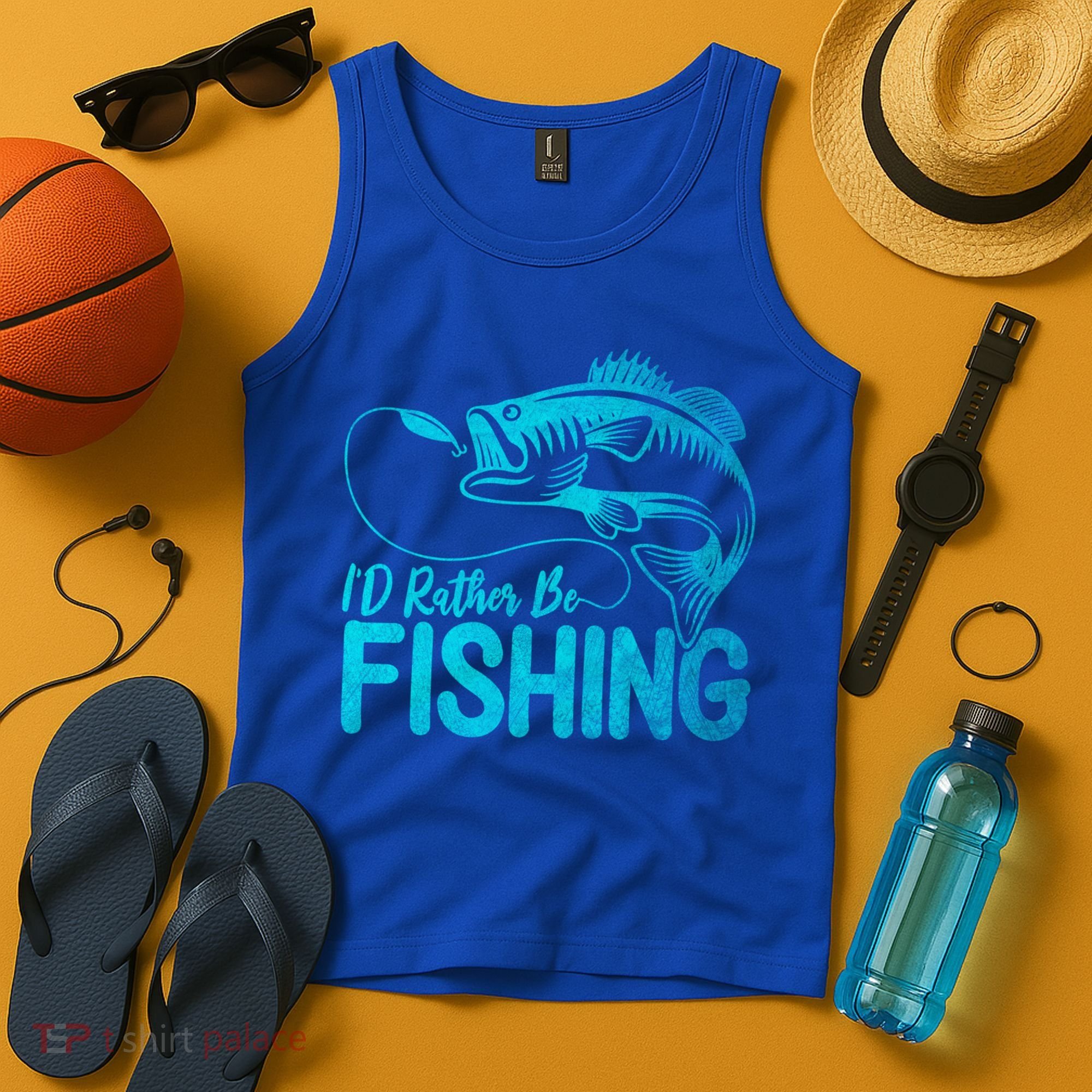 I'd Rather Be Fishing For Fisher Gift Tank Top