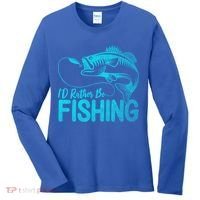 I'd Rather Be Fishing For Fisher Gift Women's Long Sleeve Shirt thumb 0