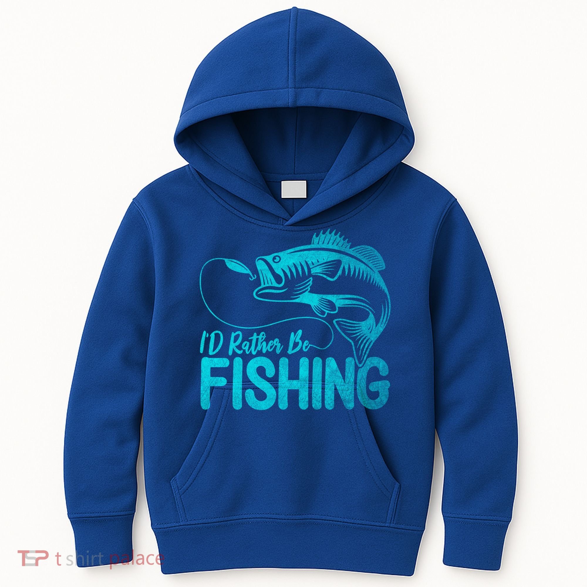 I'd Rather Be Fishing For Fisher Gift Kids Hoodie