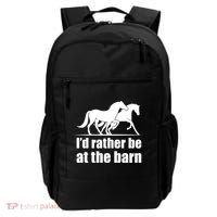 I'd Rather Be At The Barn Horse Gift And Great Gift Backpack thumb 0