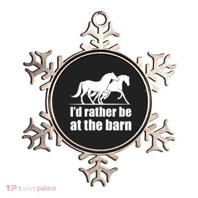 I'd Rather Be At The Barn Horse Gift And Great Gift Ornament