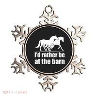 I'd Rather Be At The Barn Horse Gift And Great Gift Ornament thumb 0
