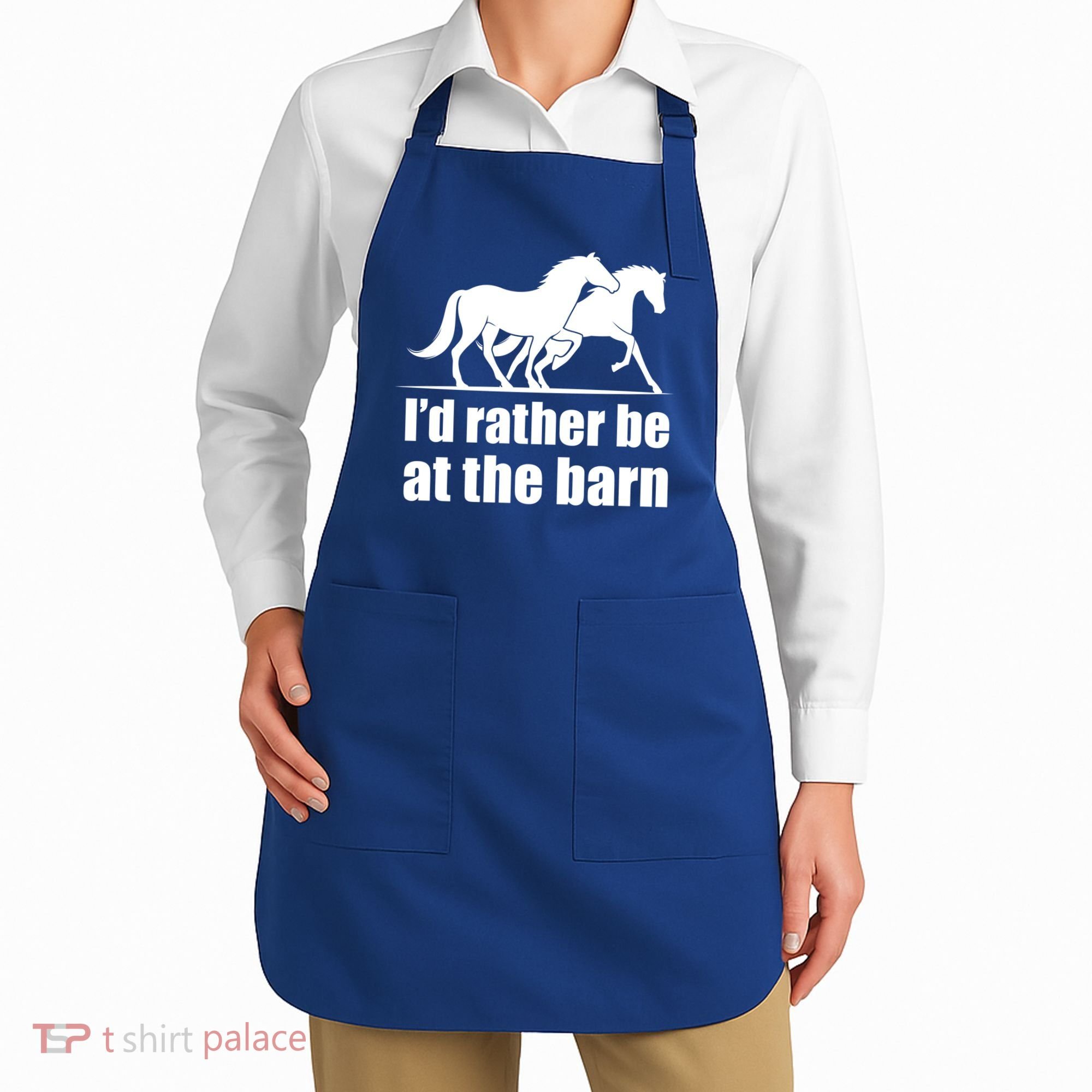 I'd Rather Be At The Barn Horse Gift And Great Gift Apron