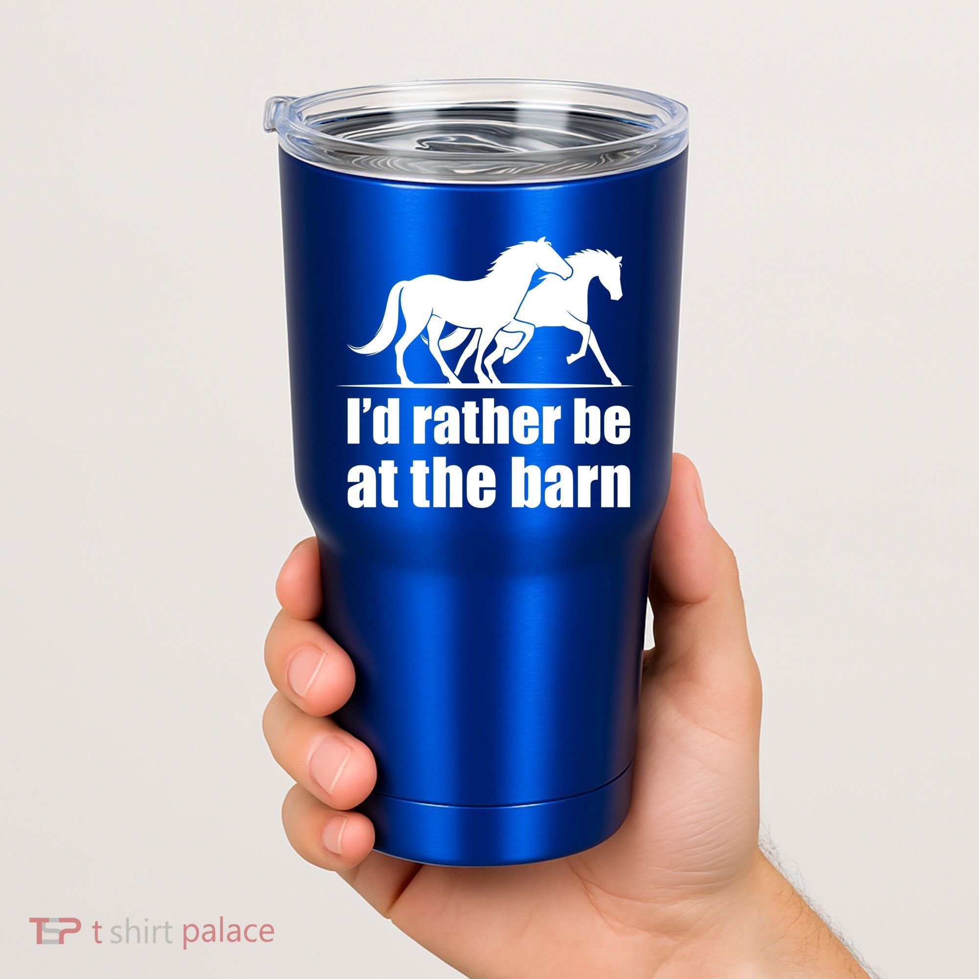 I'd Rather Be At The Barn Horse Gift And Great Gift Tumbler