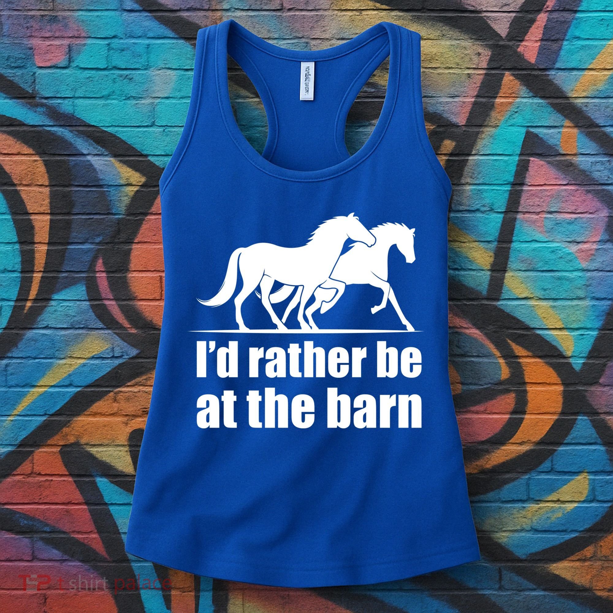 I'd Rather Be At The Barn Horse Gift And Great Gift Women's Tank Top