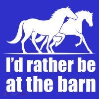 I'd Rather Be At The Barn Horse Gift And Great Gift Baby Bodysuit thumb 2