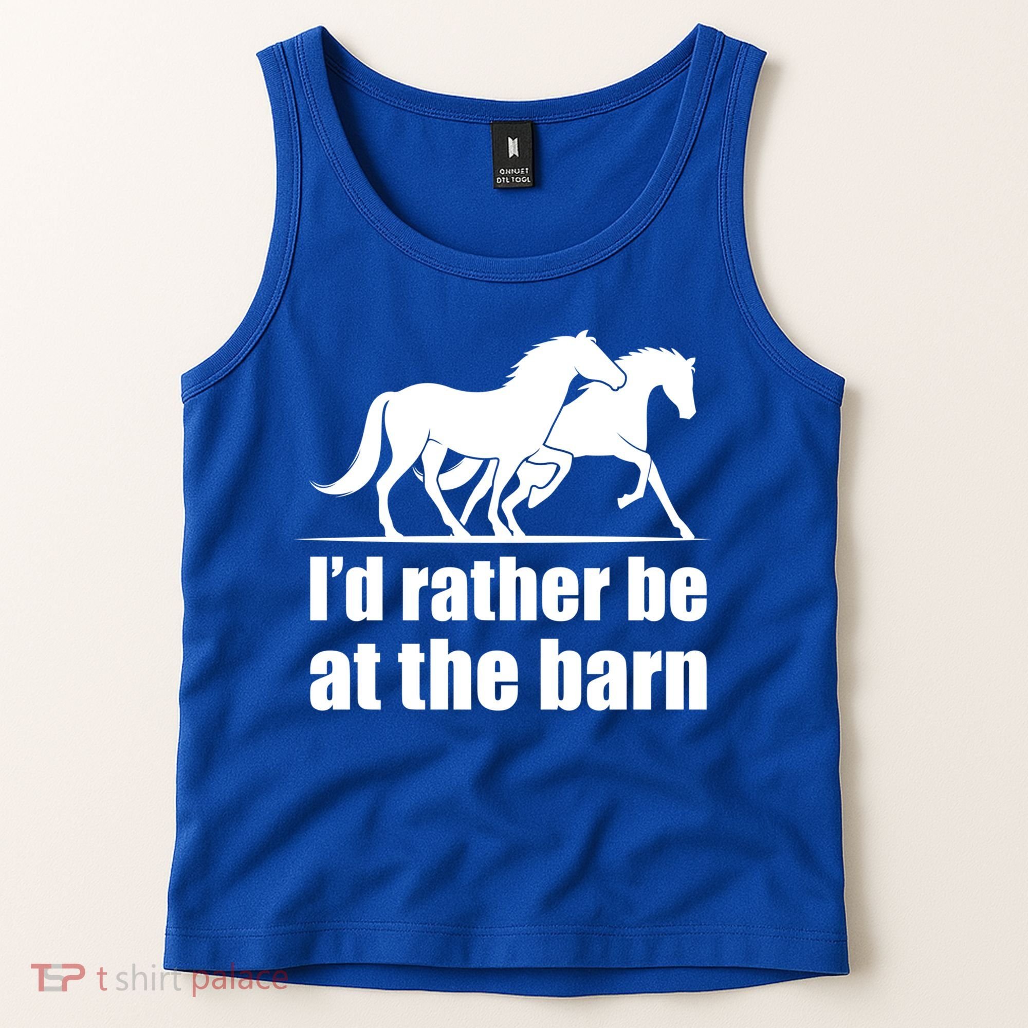 I'd Rather Be At The Barn Horse Gift And Great Gift Tank Top