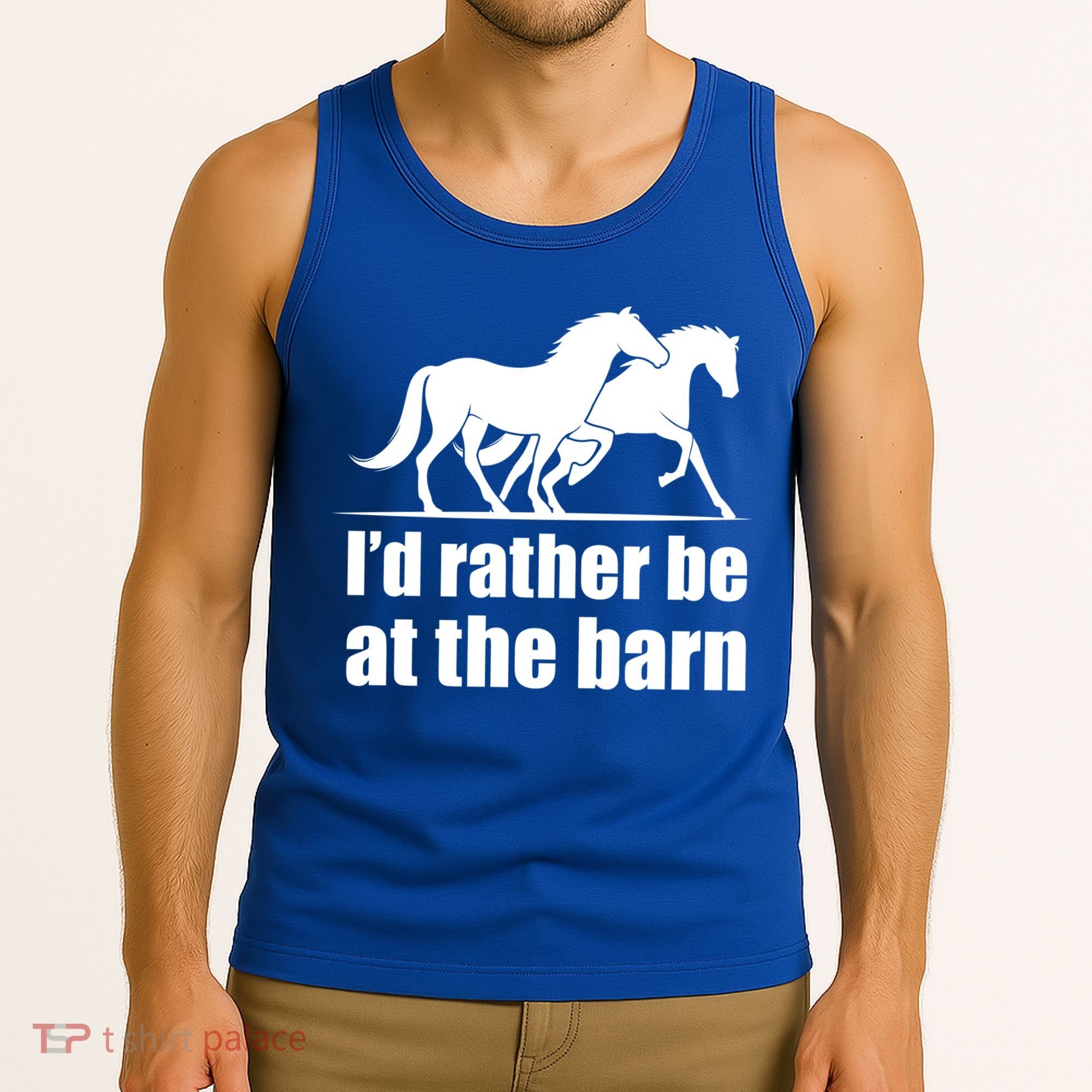 I'd Rather Be At The Barn Horse Gift And Great Gift Tank Top