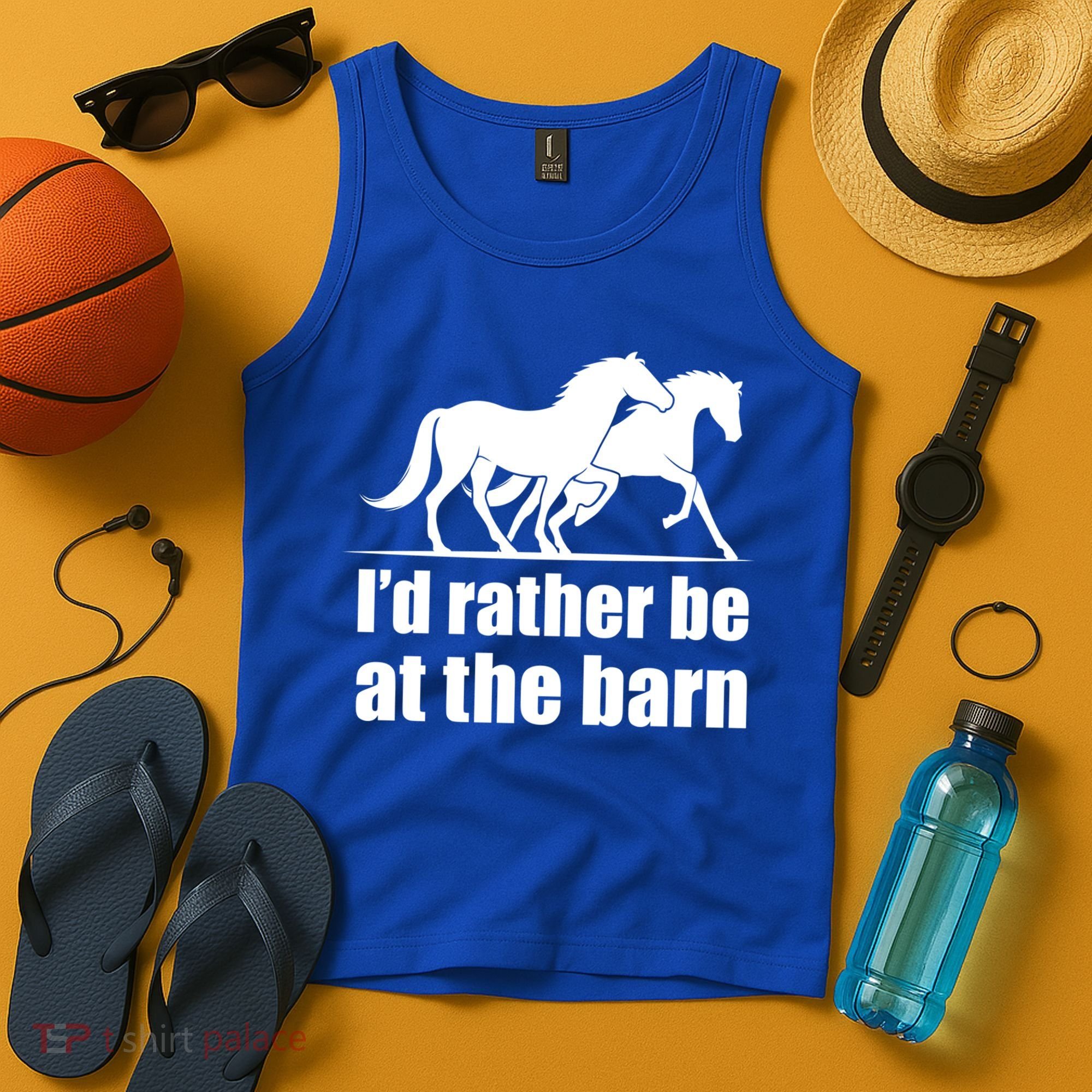 I'd Rather Be At The Barn Horse Gift And Great Gift Tank Top