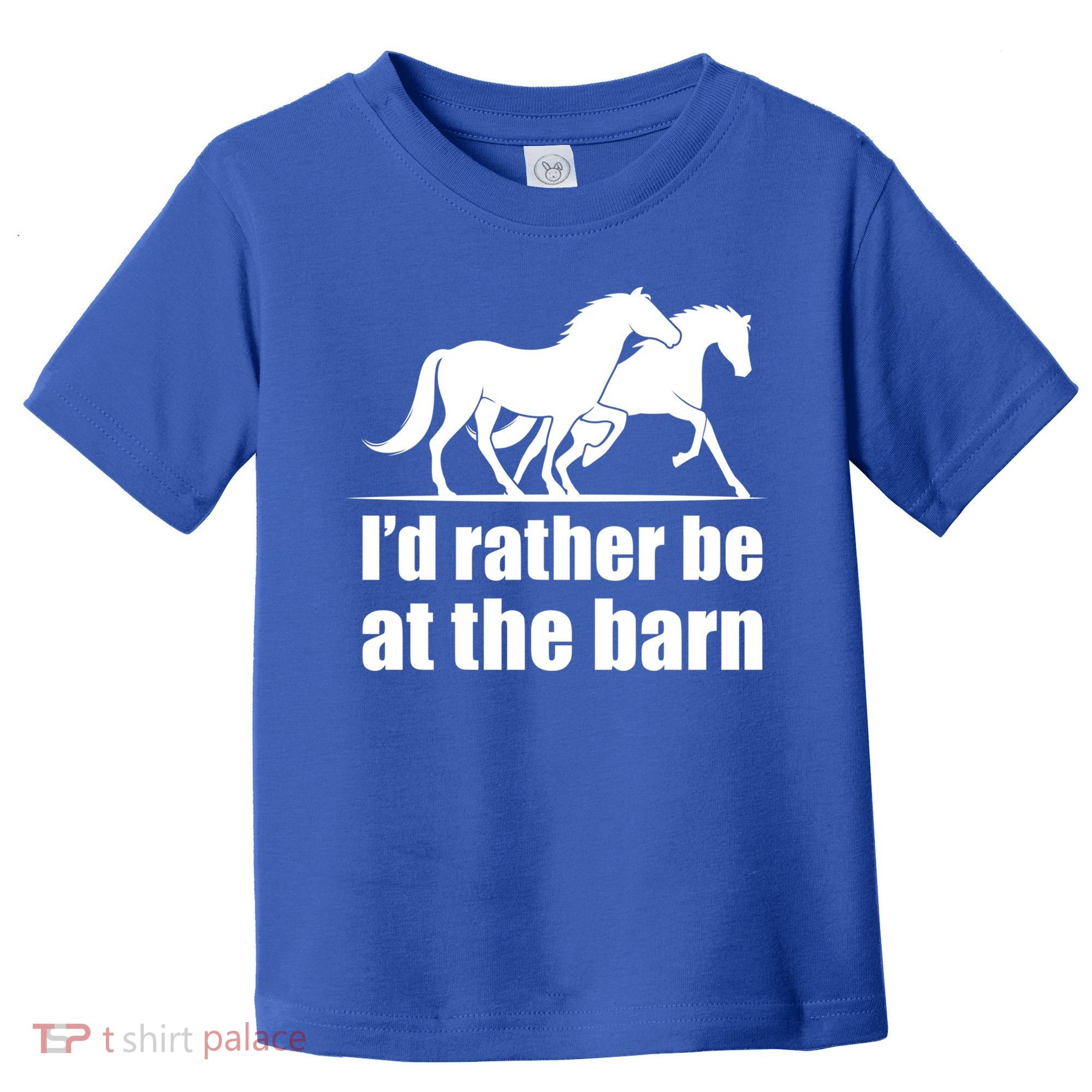 I'd Rather Be At The Barn Horse Gift And Great Gift Toddler T-Shirt