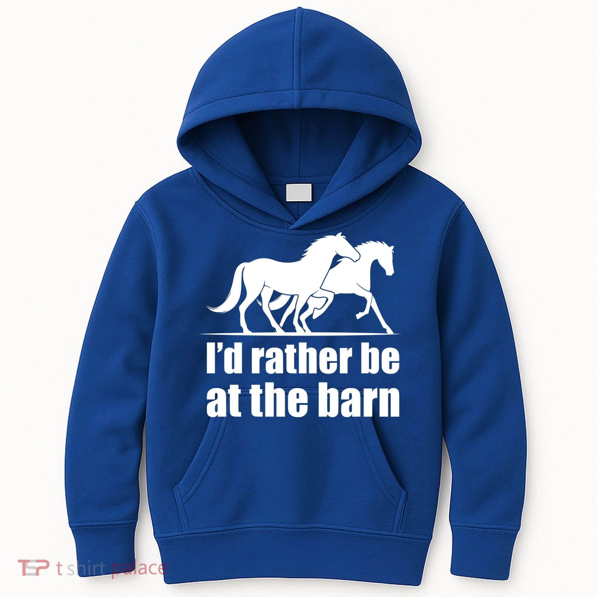 I'd Rather Be At The Barn Horse Gift And Great Gift Kids Hoodie