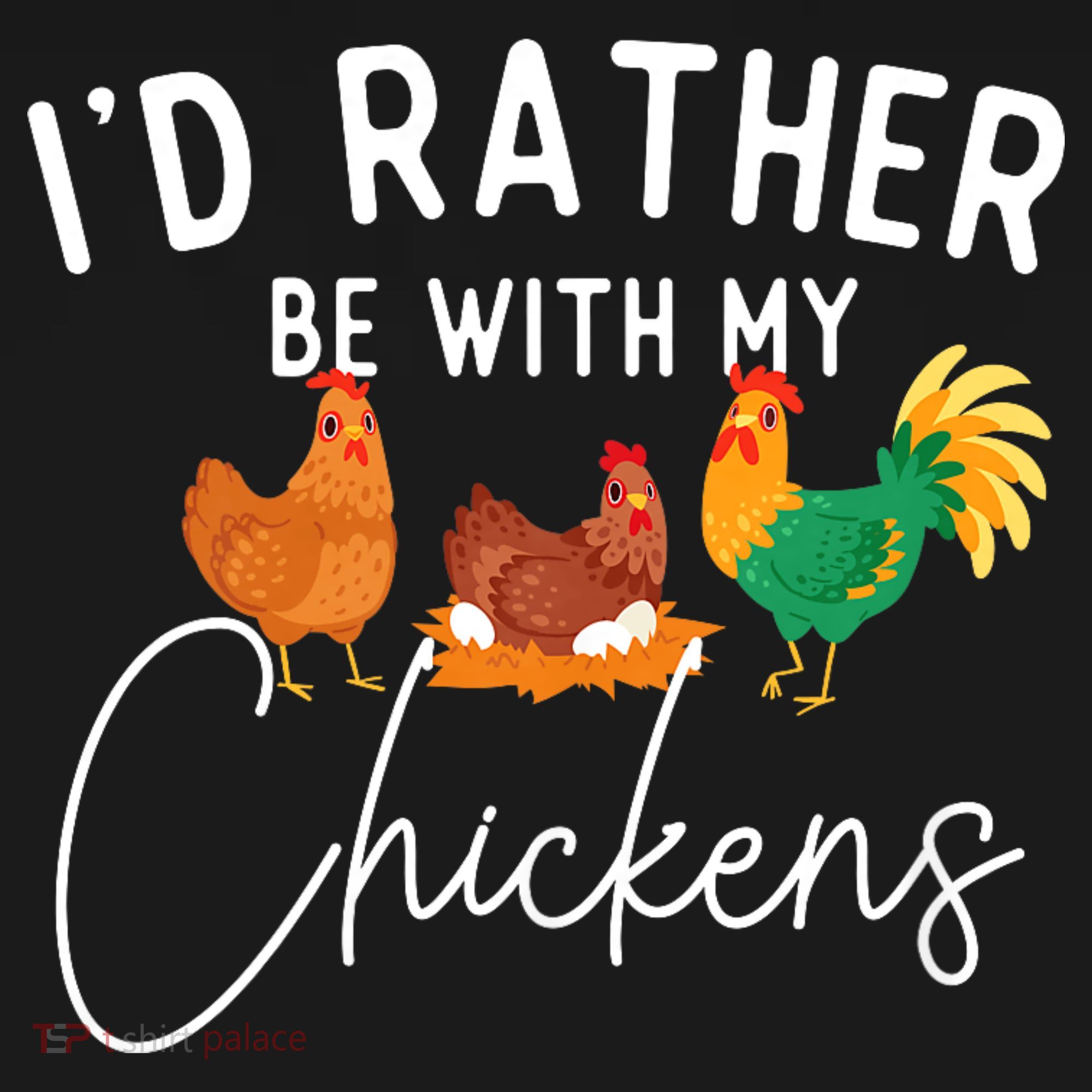 ID Rather Be With My Chickens Chicken Lover Farming Visor