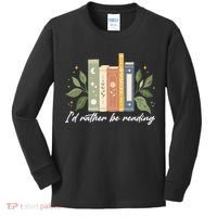 I'd Rather Be Reading Nature Book Lovers For Readers  Kids Long Sleeve Shirt thumb 0