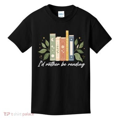 I'd Rather Be Reading Nature Book Lovers For Readers  Kids T-Shirt