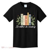 I'd Rather Be Reading Nature Book Lovers For Readers  Kids T-Shirt thumb 0