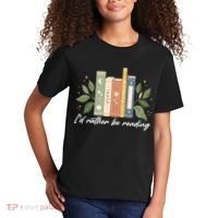 I'd Rather Be Reading Nature Book Lovers For Readers  Kids T-Shirt thumb 2