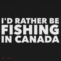 I'd Rather Be Fishing In Canada Funny Canadian Fisherman Women's Hoodie thumb 2