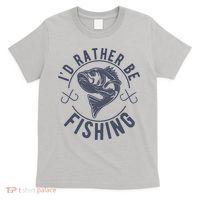 I’d Rather Be Fishing Funny Fishing T-Shirt thumb 0