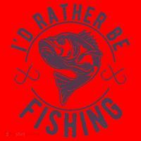 I’d Rather Be Fishing Funny Fishing Santa Hat thumb 1