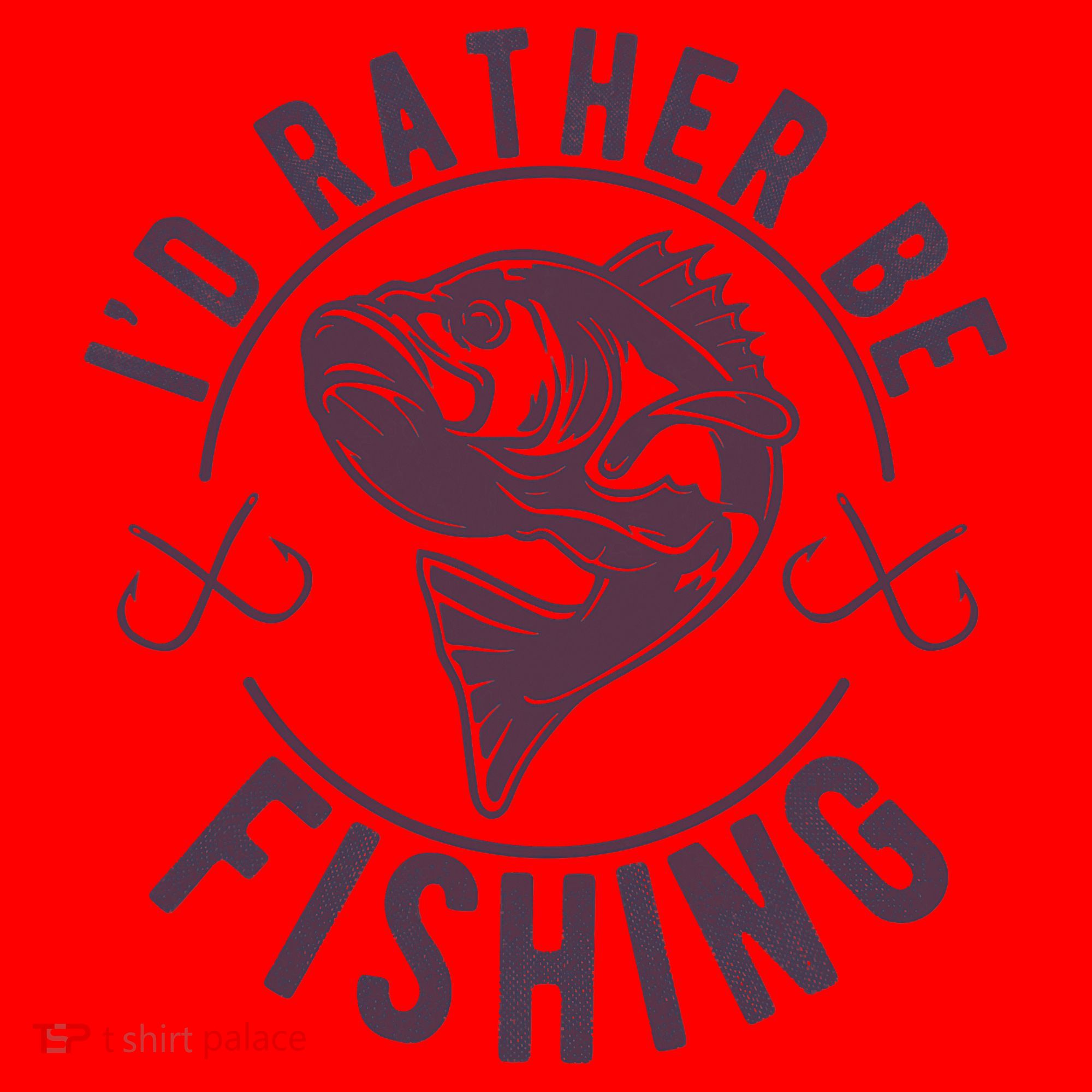 I’d Rather Be Fishing Funny Fishing Santa Hat