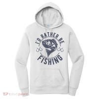 I’d Rather Be Fishing Funny Fishing Women's Hoodie thumb 0