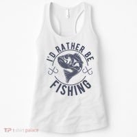 I’d Rather Be Fishing Funny Fishing Women's Tank Top thumb 0