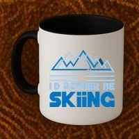 I'd Rather Be Skiing Coffee Mug thumb 2