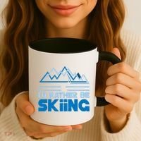 I'd Rather Be Skiing Coffee Mug thumb 3