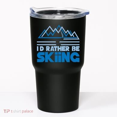 I'd Rather Be Skiing Tumbler