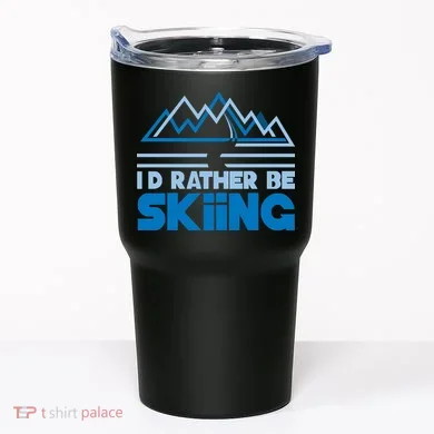 I'd Rather Be Skiing Tumbler