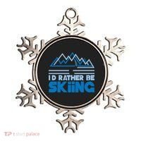 I'd Rather Be Skiing Ornament thumb 0