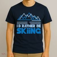 I'd Rather Be Skiing T-Shirt thumb 3