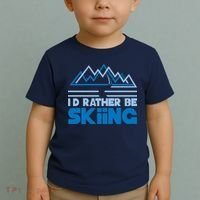 I'd Rather Be Skiing Toddler T-Shirt thumb 2