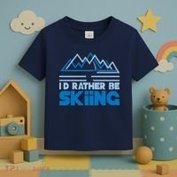 I'd Rather Be Skiing Toddler T-Shirt thumb 3