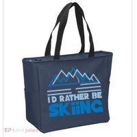 I'd Rather Be Skiing Tote Bag thumb 2